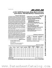 MAX491E datasheet pdf MAXIM - Dallas Semiconductor