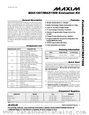 MAX1507EVKIT datasheet pdf MAXIM - Dallas Semiconductor
