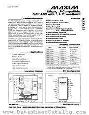 MAX153 datasheet pdf MAXIM - Dallas Semiconductor