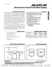 MAX1605 datasheet pdf MAXIM - Dallas Semiconductor