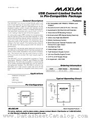 MAX1607 datasheet pdf MAXIM - Dallas Semiconductor