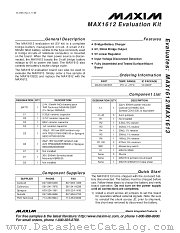 MAX1612EVKIT datasheet pdf MAXIM - Dallas Semiconductor