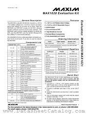MAX1620EVKIT datasheet pdf MAXIM - Dallas Semiconductor