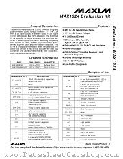 MAX1624EVKIT datasheet pdf MAXIM - Dallas Semiconductor