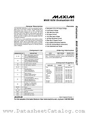 MAX1626EVKIT datasheet pdf MAXIM - Dallas Semiconductor