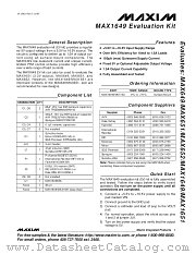 MAX1649EVKIT datasheet pdf MAXIM - Dallas Semiconductor