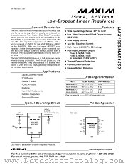 MAX1658 datasheet pdf MAXIM - Dallas Semiconductor