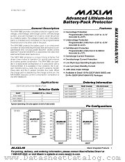 MAX1666V datasheet pdf MAXIM - Dallas Semiconductor