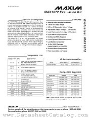 MAX1672EVKIT datasheet pdf MAXIM - Dallas Semiconductor