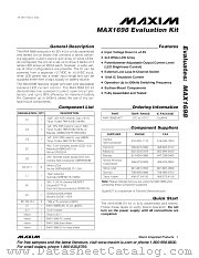 MAX1698EVKIT datasheet pdf MAXIM - Dallas Semiconductor