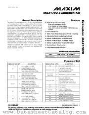 MAX1702EVKIT datasheet pdf MAXIM - Dallas Semiconductor