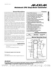 MAX1718T datasheet pdf MAXIM - Dallas Semiconductor