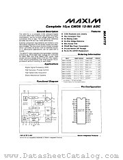 MAX172 datasheet pdf MAXIM - Dallas Semiconductor
