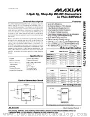 MAX1722 datasheet pdf MAXIM - Dallas Semiconductor