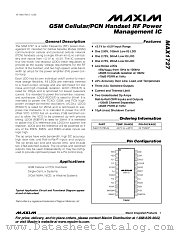 MAX1727 datasheet pdf MAXIM - Dallas Semiconductor