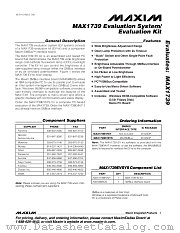 MAX1739EVKIT datasheet pdf MAXIM - Dallas Semiconductor