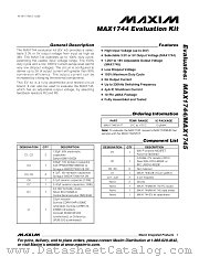 MAX1744EVKIT datasheet pdf MAXIM - Dallas Semiconductor