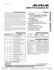 MAX1774EVKIT datasheet pdf MAXIM - Dallas Semiconductor