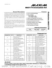 MAX1775EVKIT datasheet pdf MAXIM - Dallas Semiconductor