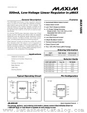 MAX1806 datasheet pdf MAXIM - Dallas Semiconductor