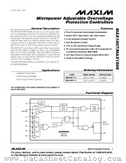 MAX1807 datasheet pdf MAXIM - Dallas Semiconductor