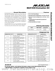 MAX1847EVKIT datasheet pdf MAXIM - Dallas Semiconductor