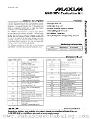 MAX1874EVKIT datasheet pdf MAXIM - Dallas Semiconductor