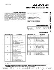 MAX1878EVKIT datasheet pdf MAXIM - Dallas Semiconductor