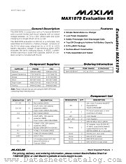 MAX1879EVKIT datasheet pdf MAXIM - Dallas Semiconductor