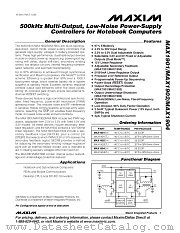 MAX1902 datasheet pdf MAXIM - Dallas Semiconductor