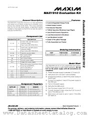 MAX1910EVKIT datasheet pdf MAXIM - Dallas Semiconductor