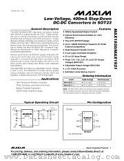 MAX1920 datasheet pdf MAXIM - Dallas Semiconductor