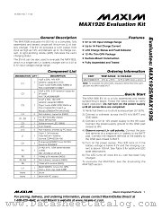 MAX1926EVKIT datasheet pdf MAXIM - Dallas Semiconductor