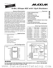MAX195 datasheet pdf MAXIM - Dallas Semiconductor