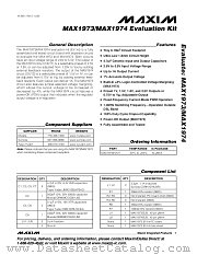 MAX1973EVKIT datasheet pdf MAXIM - Dallas Semiconductor