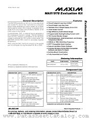 MAX1978EVKIT datasheet pdf MAXIM - Dallas Semiconductor