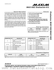 MAX1982EVKIT datasheet pdf MAXIM - Dallas Semiconductor