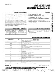 MAX2027EVKIT datasheet pdf MAXIM - Dallas Semiconductor