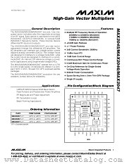 MAX2046 datasheet pdf MAXIM - Dallas Semiconductor