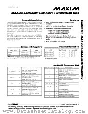 MAX2046EVKIT datasheet pdf MAXIM - Dallas Semiconductor