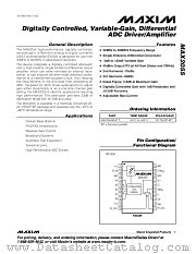 MAX2055 datasheet pdf MAXIM - Dallas Semiconductor