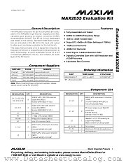 MAX2055EVKIT datasheet pdf MAXIM - Dallas Semiconductor