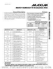 MAX2118EVKIT datasheet pdf MAXIM - Dallas Semiconductor