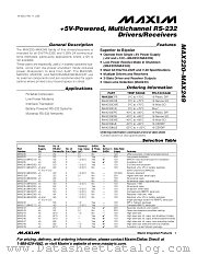 MAX231 datasheet pdf MAXIM - Dallas Semiconductor