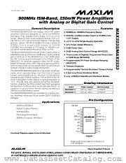MAX2233 datasheet pdf MAXIM - Dallas Semiconductor