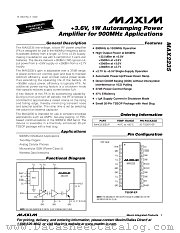 MAX2235 datasheet pdf MAXIM - Dallas Semiconductor