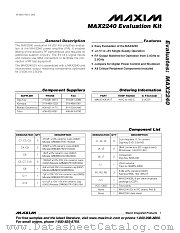 MAX2240EVKIT datasheet pdf MAXIM - Dallas Semiconductor