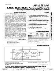 MAX2244 datasheet pdf MAXIM - Dallas Semiconductor