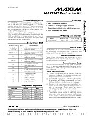 MAX2247EVKIT datasheet pdf MAXIM - Dallas Semiconductor