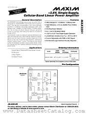 MAX2251 datasheet pdf MAXIM - Dallas Semiconductor